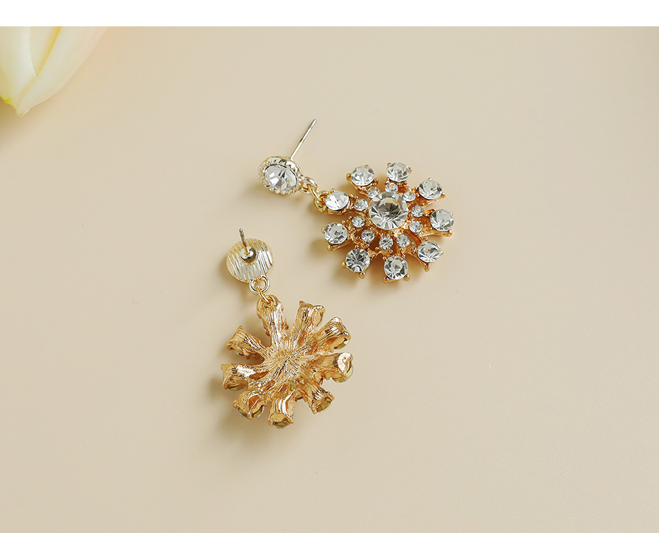Fashion 2# Alloy Diamond Pearl Geometric Stud Earrings,Drop Earrings