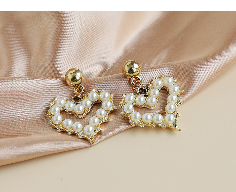 Fashion 3# Alloy Pearl Number 5 Stud Earrings,Drop Earrings