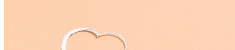 Fashion Silver Color Brass Wire Love Alloy Earrings,Hoop Earrings