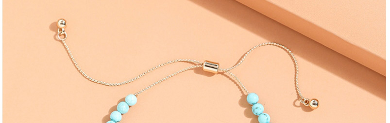 Fashion White Pine Natural Stone Beads Straight Drawstring Bracelet,Fashion Bracelets