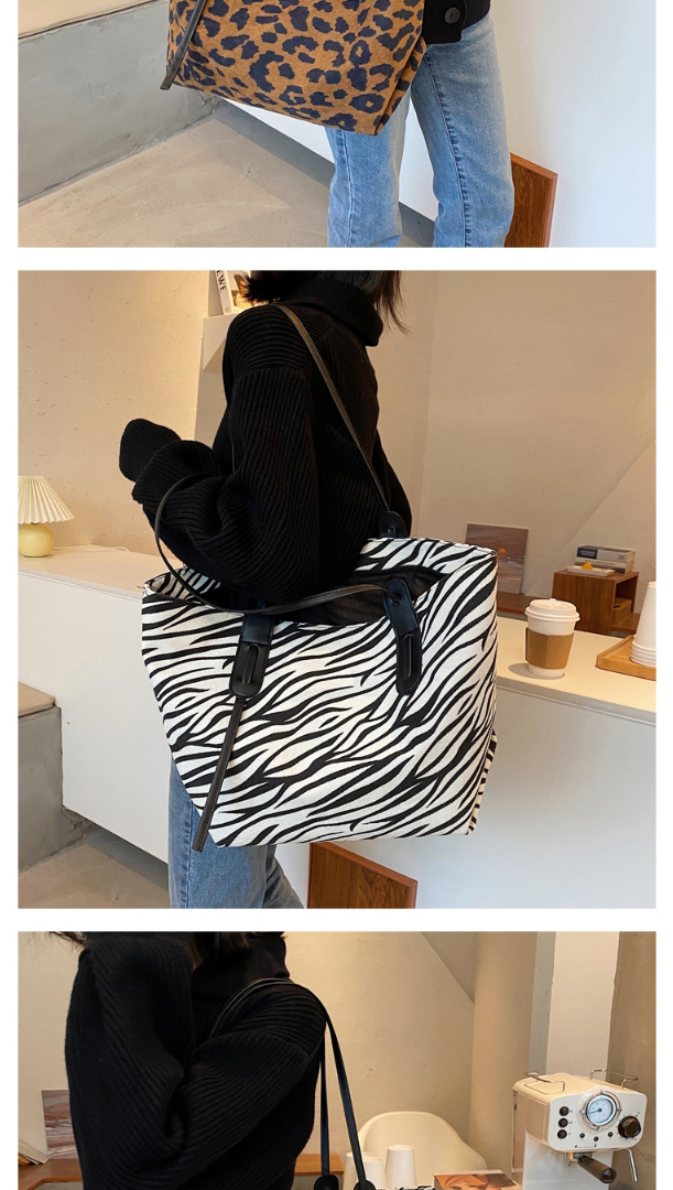 Fashion Leopard Leopard Print Large Capacity Shoulder Bag,Messenger bags