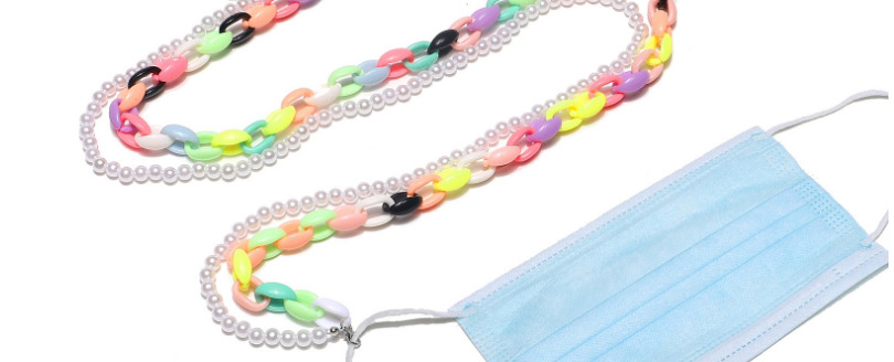 Fashion Color Acrylic Pearl Plastic Leopard Print Glasses Chain,Sunglasses Chain