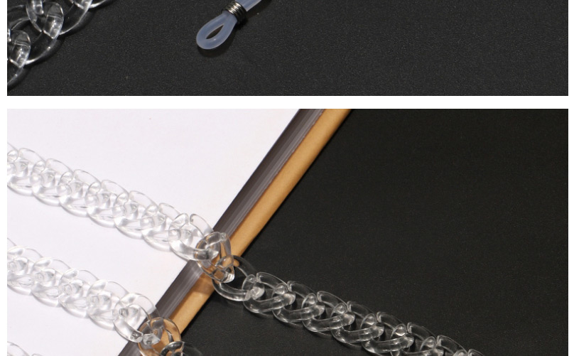 Fashion Transparent Resin Acrylic Thick Chain Environmental Protection Glasses Chain,Sunglasses Chain