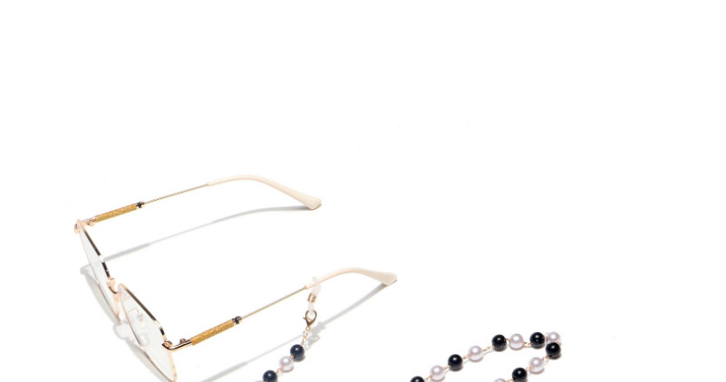 Fashion Black Handmade Chain 8mm Pearl Glasses Chain,Sunglasses Chain