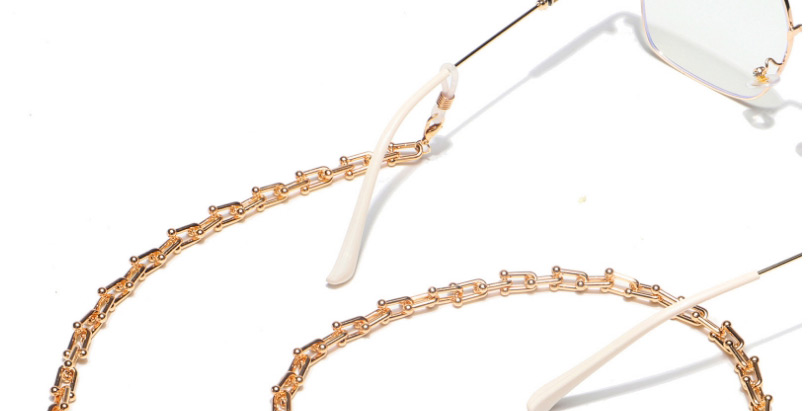 Fashion Gold Color Color Retention Geometric Thick Chain Alloy Non-slip Glasses Chain,Sunglasses Chain