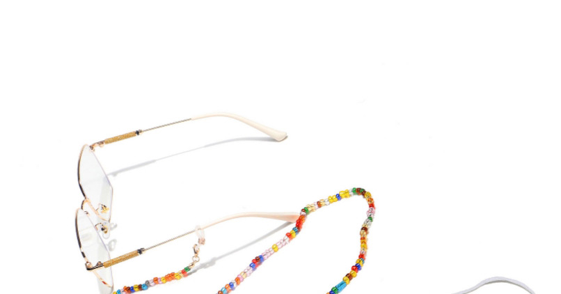 Fashion Color Handmade Chain Mixed Color Rice Bead Beaded Glasses Chain,Sunglasses Chain