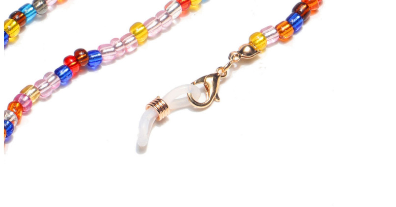 Fashion Color Handmade Chain Mixed Color Rice Bead Beaded Glasses Chain,Sunglasses Chain