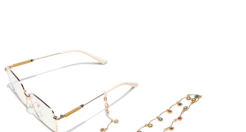 Fashion Color Handmade Chain Gold Small Daisy Pendant Glasses Chain,Sunglasses Chain