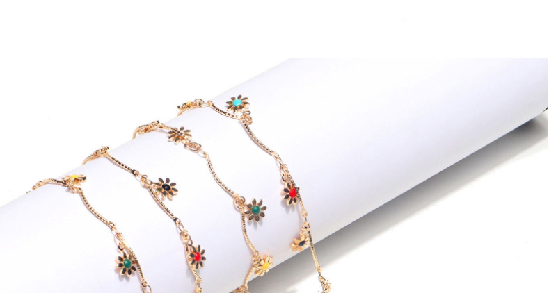 Fashion Color Handmade Chain Gold Small Daisy Pendant Glasses Chain,Sunglasses Chain