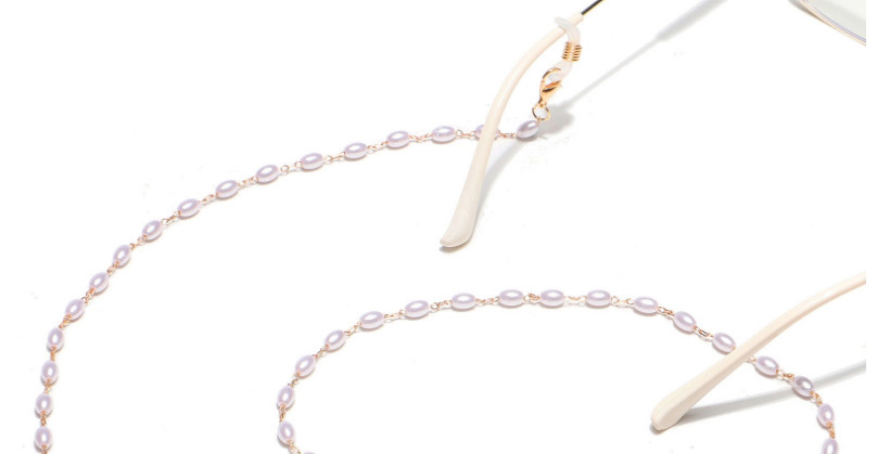 Fashion Gold Color Rice Pearl Beaded Glasses Chain,Sunglasses Chain