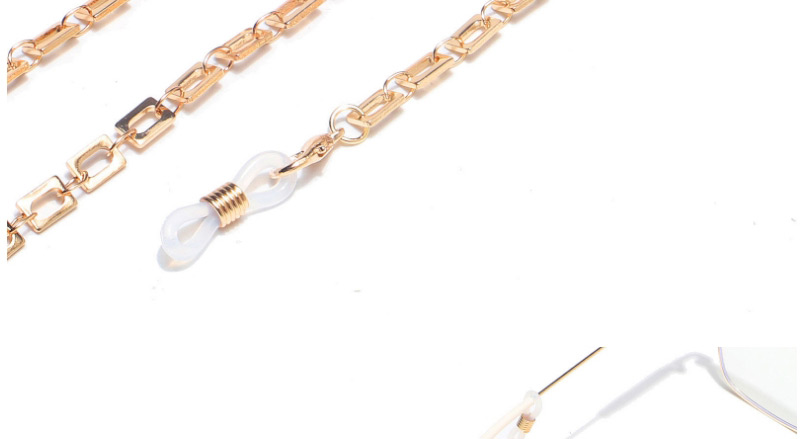 Fashion Gold Color Handmade Color-preserving Copper Rectangular Glasses Chain,Sunglasses Chain
