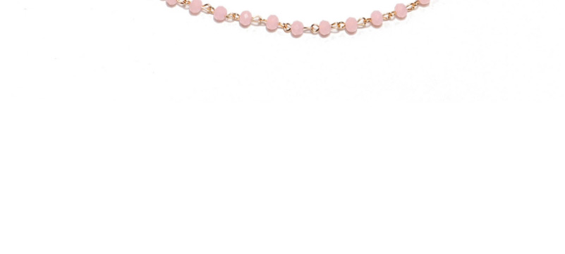 Fashion Pink Handmade Crystal Beaded Alloy Glasses Chain,Sunglasses Chain