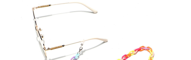 Fashion Color Resin Acrylic Mixed Color Environmental Protection Glasses Chain,Sunglasses Chain