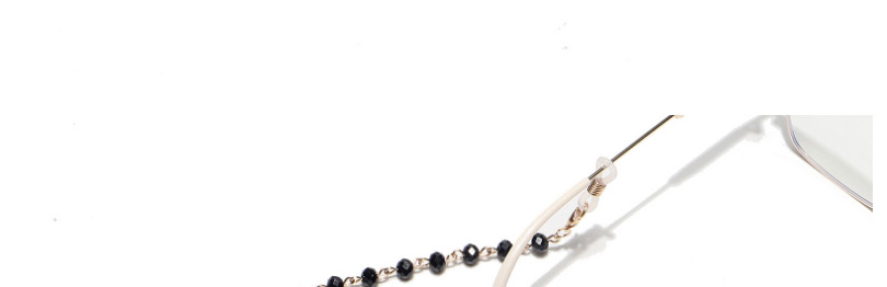 Fashion Black Handmade Crystal Beaded Alloy Glasses Rope,Sunglasses Chain