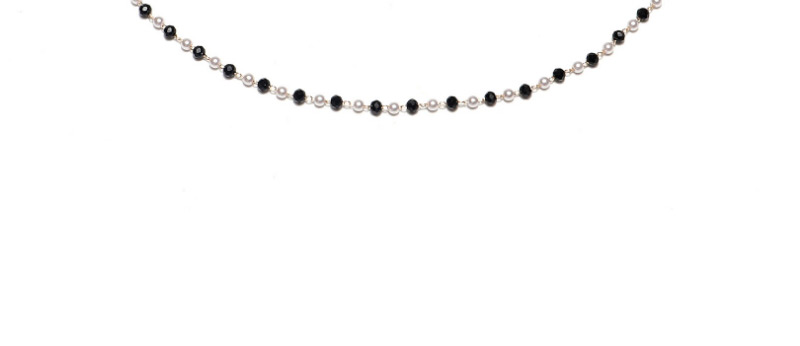 Fashion Black Handmade Chain Pearl Crystal Beaded Alloy Glasses Chain,Sunglasses Chain