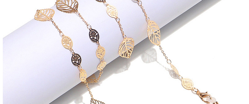 Fashion Gold Color Non-slip Hollow Leaf Hand Chain Glasses Chain,Sunglasses Chain