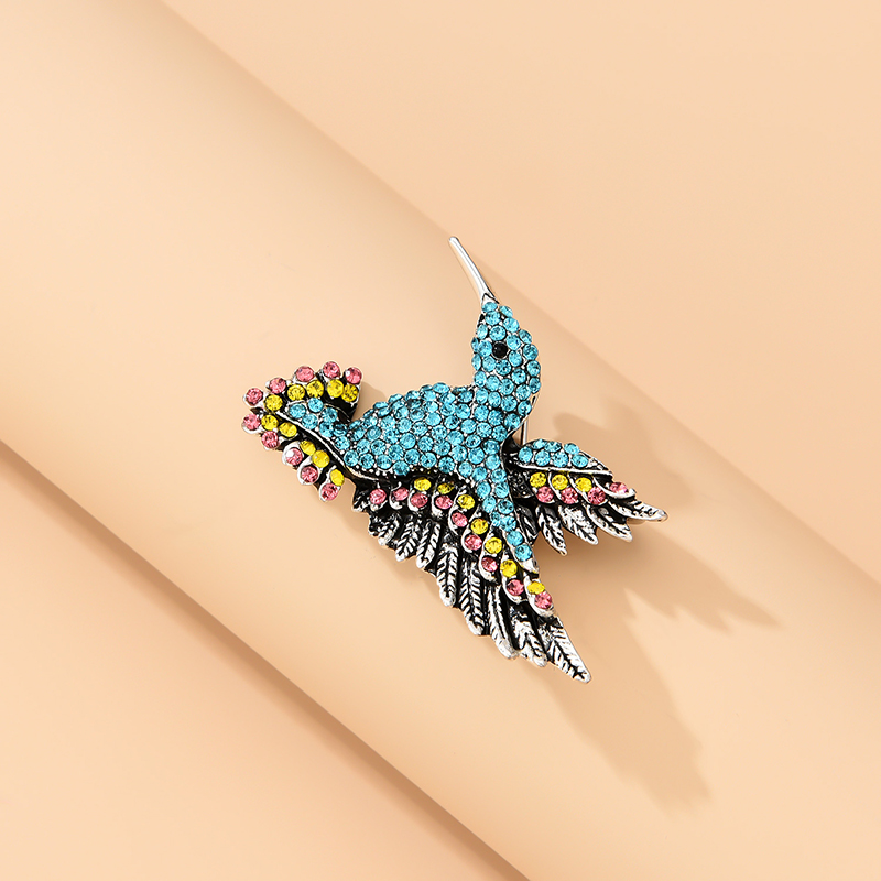 Fashion Color Diamond-studded Bird Alloy Brooch,Korean Brooches
