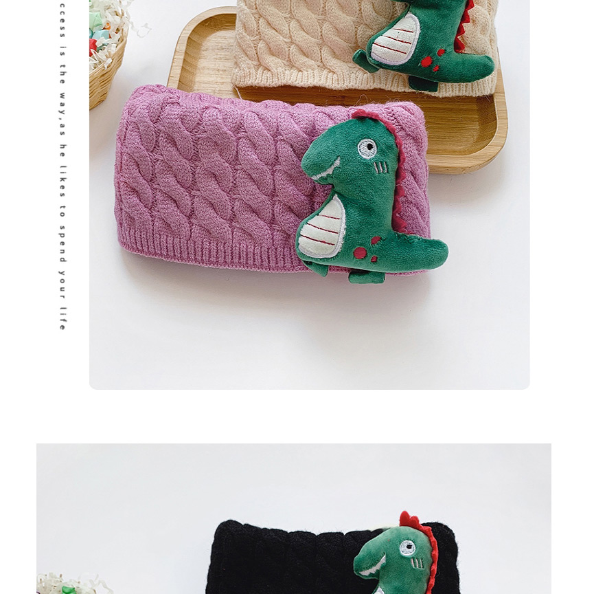 Fashion [pink] 6 Months-10 Years Old Dinosaur Thick Knitted Wool Scarf,knitting Wool Scaves