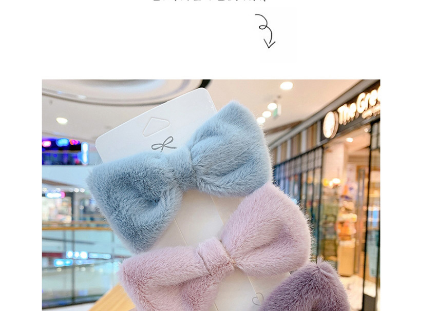 Fashion Big Bow [korean Pink] Duckbill Clip Small Plush Butterfly Combined With Gold Childrens Hairpin,Kids Accessories