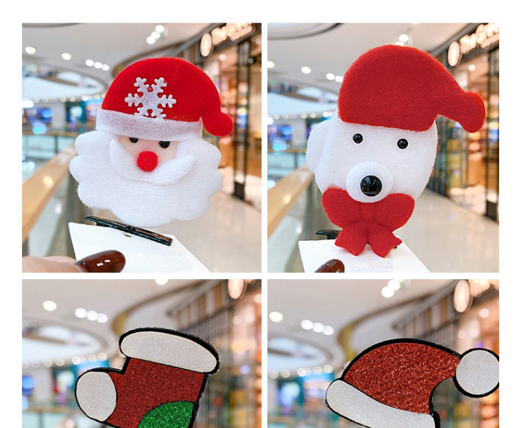 Fashion Christmas Socks Christmas Christmas Snowman Gift Children Spring Clip Hair,Kids Accessories