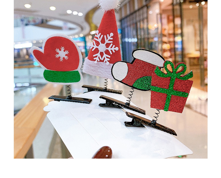 Fashion Santa Claus Christmas Christmas Snowman Gift Children Spring Clip Hair,Kids Accessories
