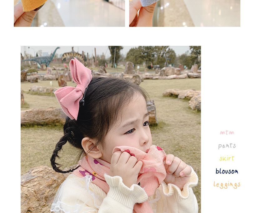Fashion Gray Bow Hairpin Three-dimensional Butterfly Combined With Gold Childrens Hairpin,Kids Accessories