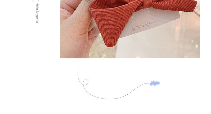 Fashion B Bow Hairpin [blue] Small Bowknot Fabric Alloy Childrens Hairpin,Kids Accessories