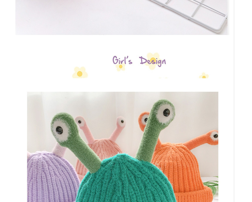 Fashion Green 6 Months-4 Years Old Knitted Woolen Frog Children Hat,Children