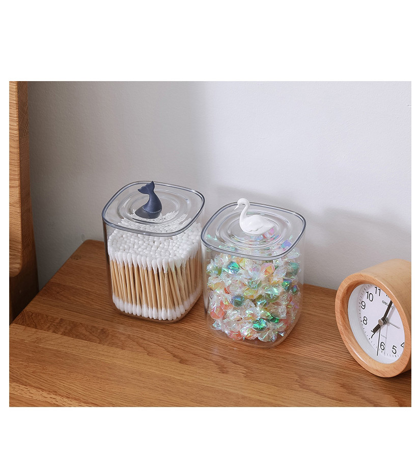 Fashion Whale Animal Tabletop Dustproof Cotton Swabs And Cotton Storage Box,Household goods