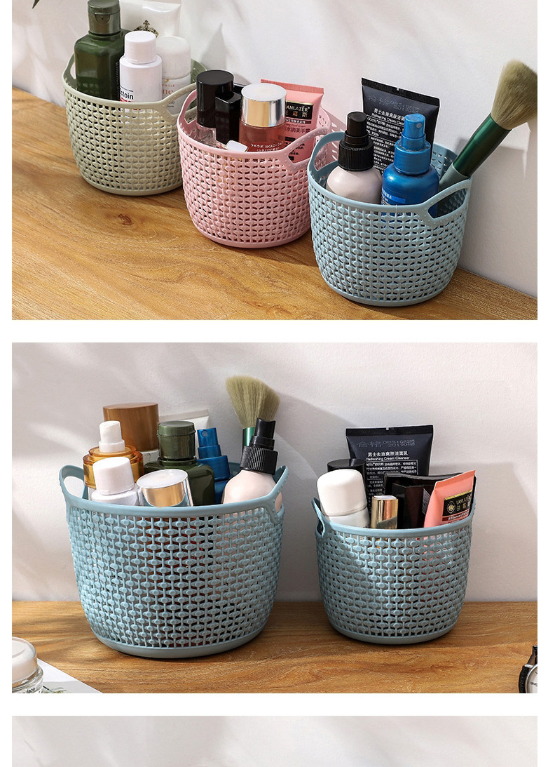Fashion Blue Tuba Hollow Portable Storage Basket,Household goods