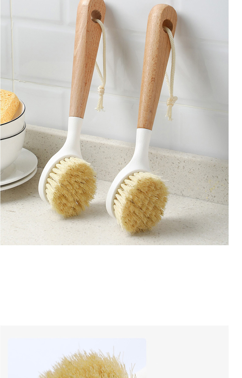 Fashion 6697 Square Head Brush Long-handled Kitchen Cleaning Pot Brush,Kitchen