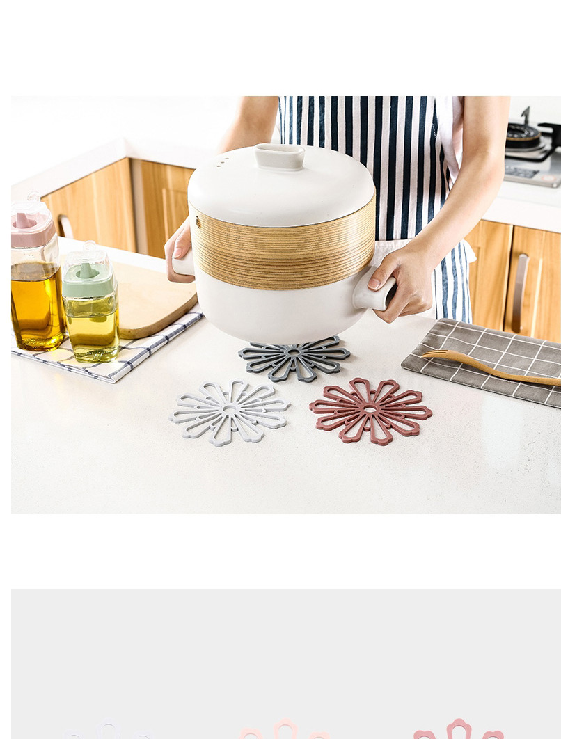 Fashion Rose Red Anti-scalding Non-slip Table Top Plate Heat Insulation Table Mat,Kitchen
