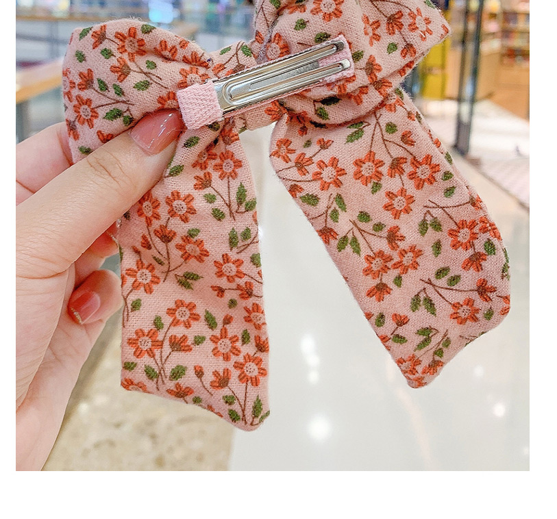 Fashion Ribbon Bow [pink] Childrens Hairpin With Fabric Floral Bow,Kids Accessories
