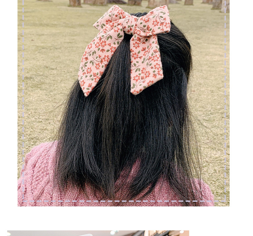 Fashion Ribbon Bow [pink] Childrens Hairpin With Fabric Floral Bow,Kids Accessories