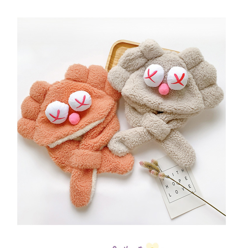 Fashion Orange Pink 6 Months-5 Years Old One Size Big Eyes Cute Plush Children Hat Scarf,knitting Wool Scaves