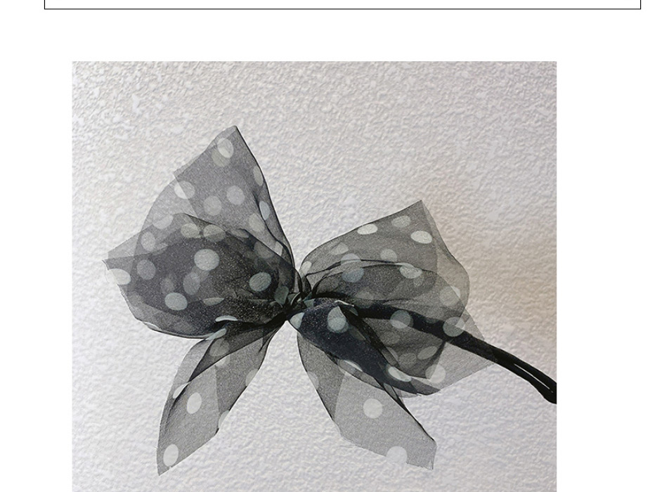Fashion Black Butterfly Dot Printed Meatball Head Hair Tie Artifact,Hair Ring