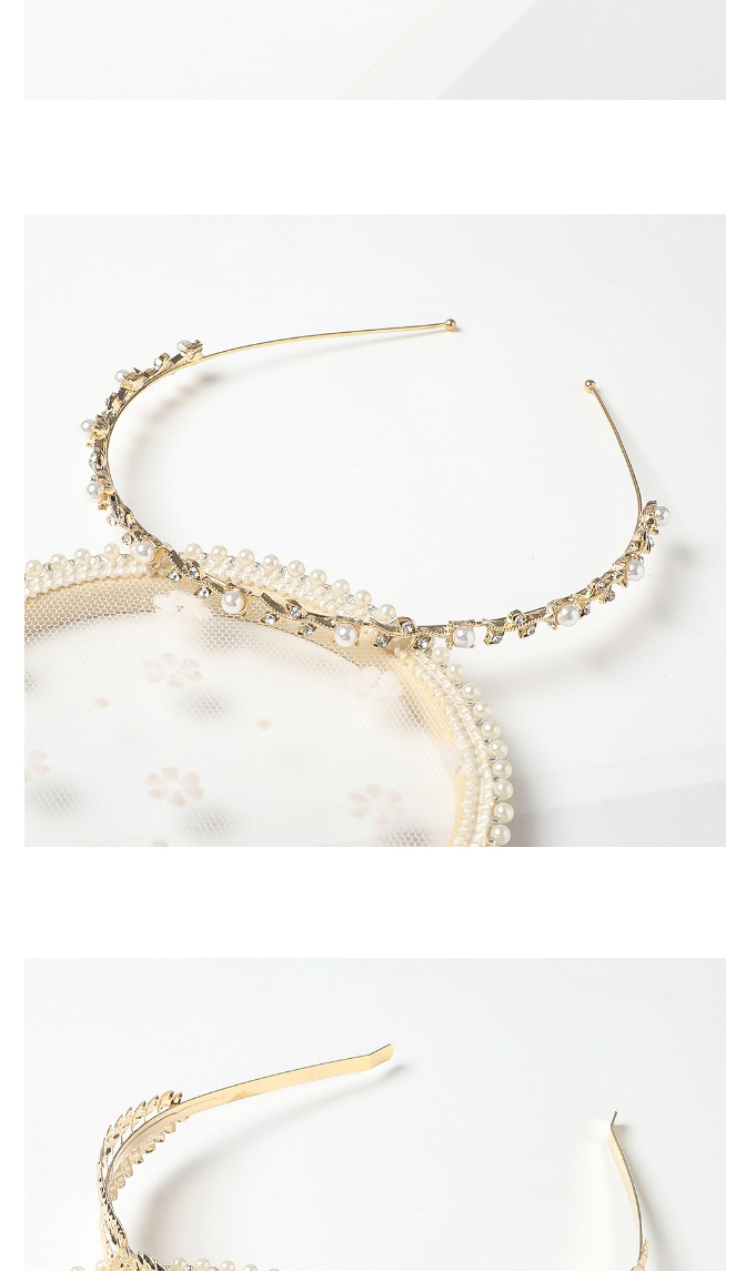 Fashion New Alloy Headband-two Leaves Alloy Leaf Gold Coin Portrait Geometric Headband Hairpin,Hairpins