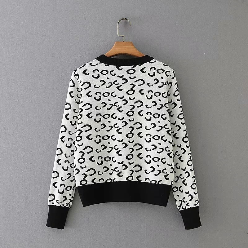 Fashion Black Round Neck Long Sleeve Pullover,Sweater