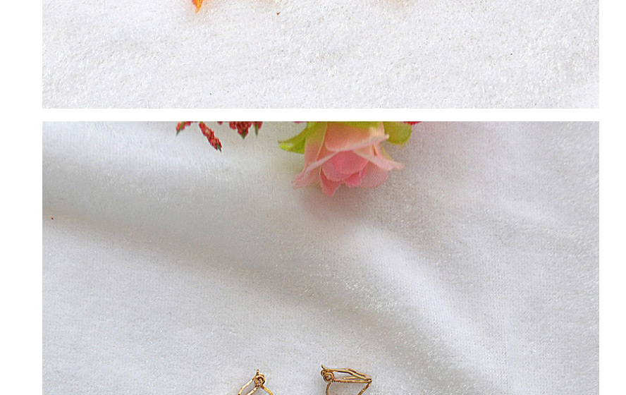 Fashion Ginkgo Leaf Ear Clip Ginkgo Maple Leaf Resin Alloy Earrings,Clip & Cuff Earrings