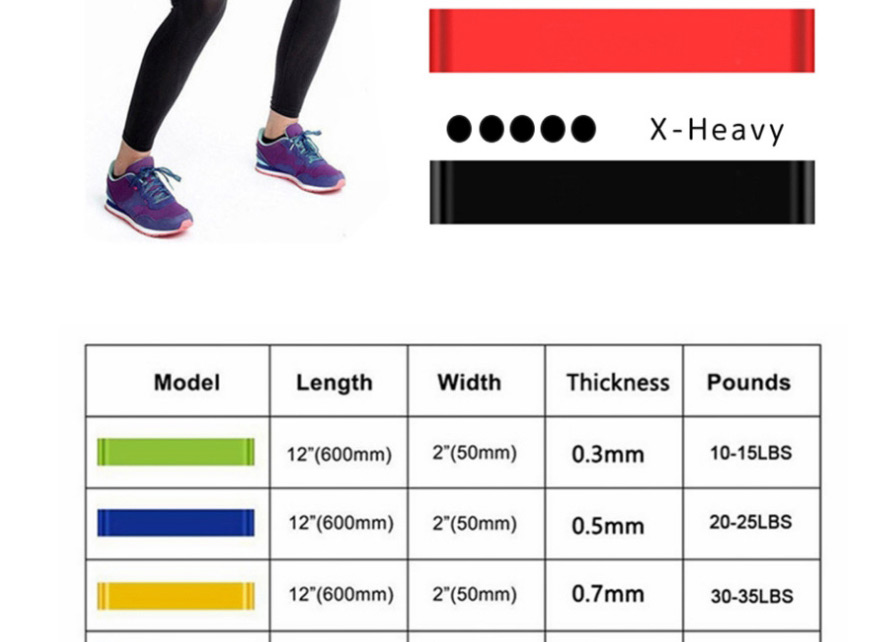 Fashion Red Rally Loop Yoga Latex Resistance Band,Slimming products