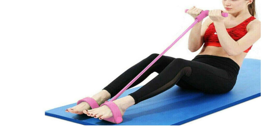 Fashion Four Strands Of Pink Yoga Pedal Four-strand Leg Spring Tensioner,Slimming products