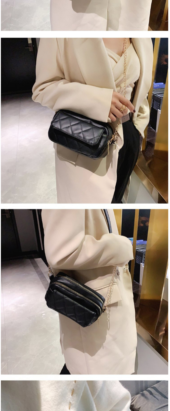 Fashion Pink Flap Diamond Chain Crossbody Shoulder Bag,Messenger bags