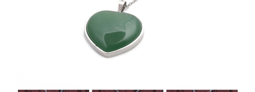 Fashion Turquoise Heart Love Heart Stainless Steel Stone Pendant Necklace,Necklaces