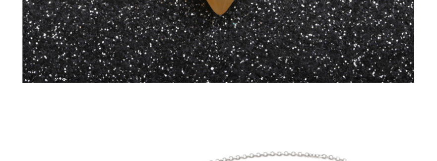Fashion Crystal A Stainless Steel Chain Crystal Hexagonal Pillar Pendant Necklace,Necklaces