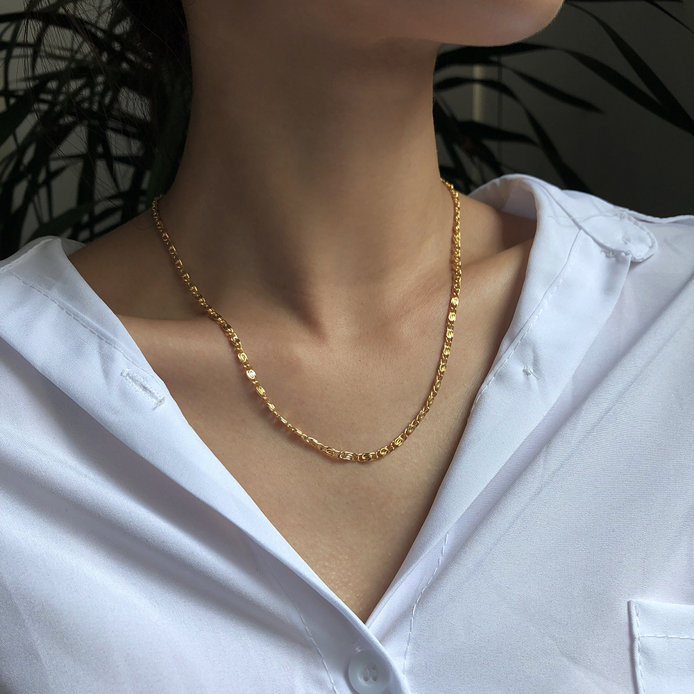 Fashion Golden Alloy Necklace,Chokers