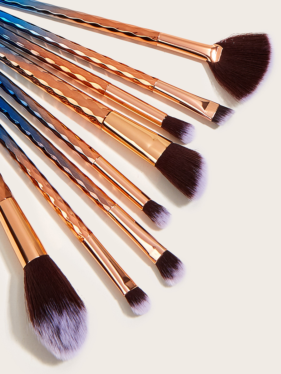 Fashion Royal Blue 8 Pcs-water Ripple Makeup Brush,Beauty tools