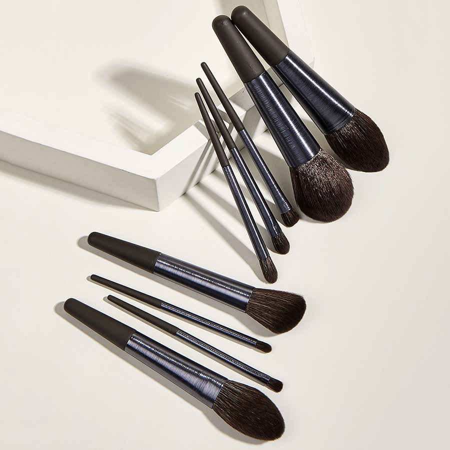 Fashion Black 9-brushed Makeup Brushes,Beauty tools