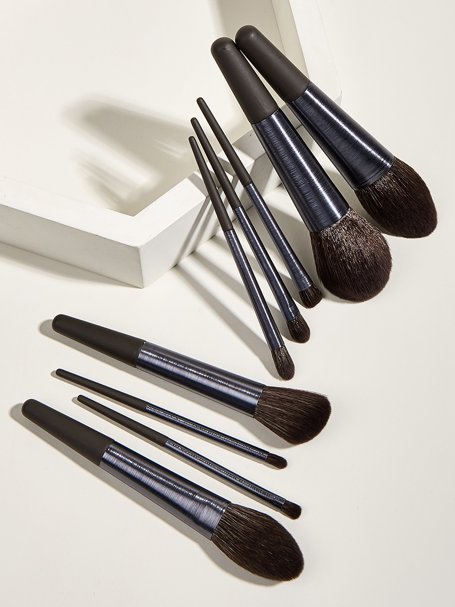Fashion Black 9-brushed Makeup Brushes,Beauty tools