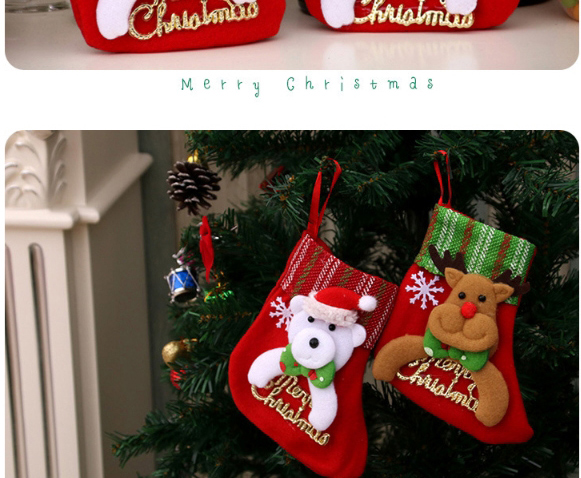 Fashion Alphabet Brand Socks【elderly】 Santa Letter Christmas Stocking,Festival & Party Supplies