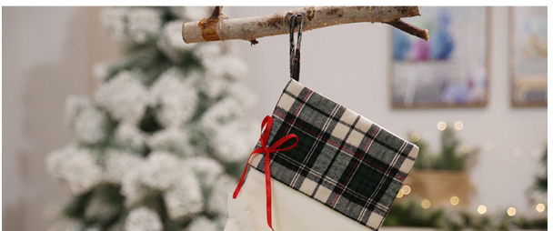 Fashion Red Dog Paw Christmas Sock Bag Tree Pendant,Festival & Party Supplies